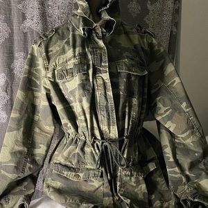 Camouflage jacket plus hoodie 100% Cotton